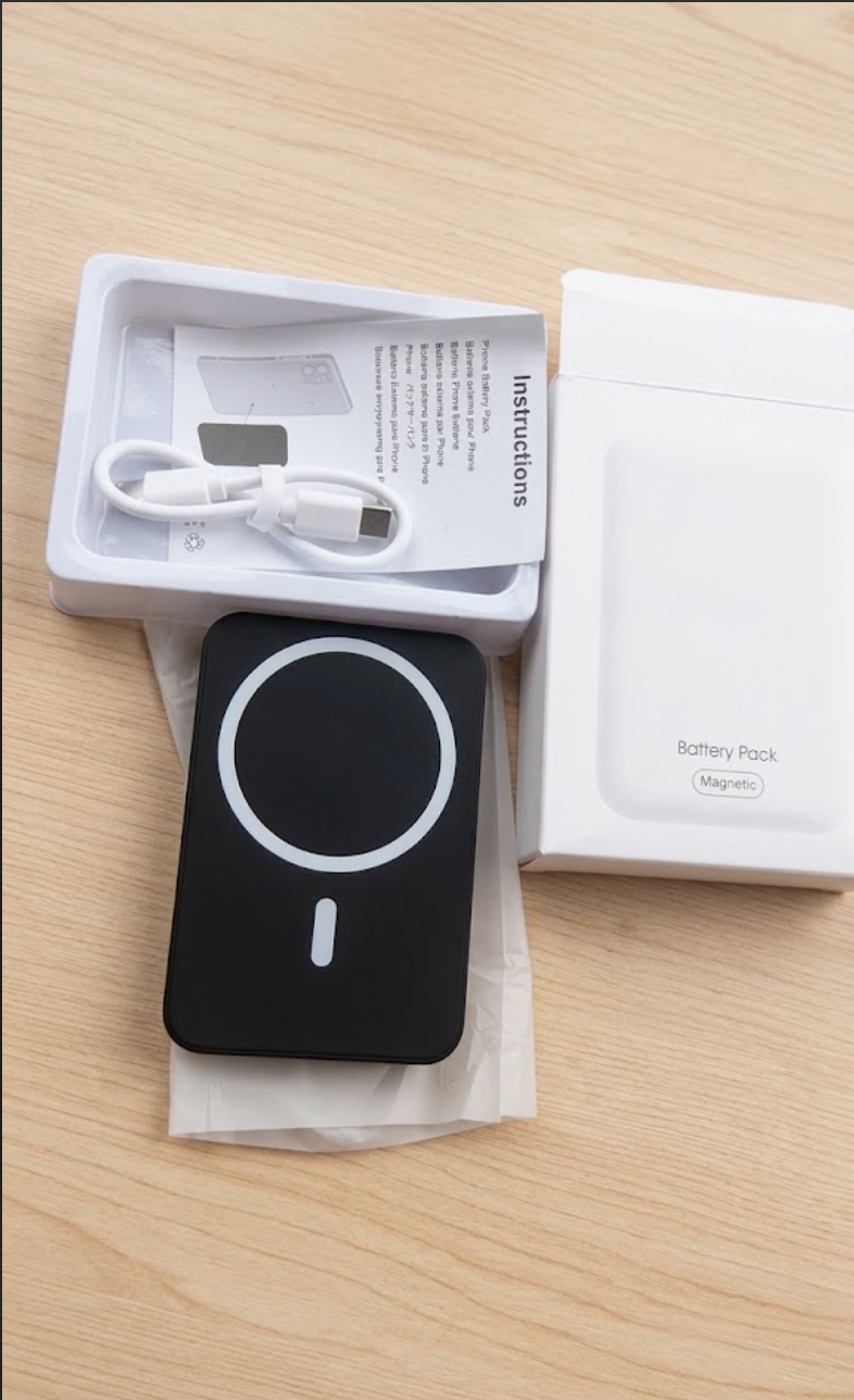 Power Bank Magnetic Fast Universal Wireless Charger for iPhone Android MagSafe