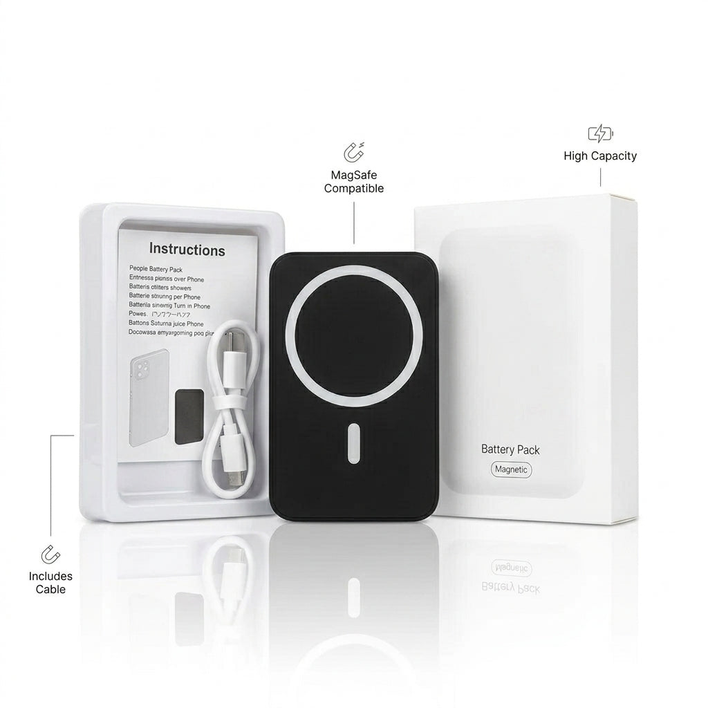 Magsafe Power Bank Portable Charger Magnetic Battery Pack For iPhone Samsung UK