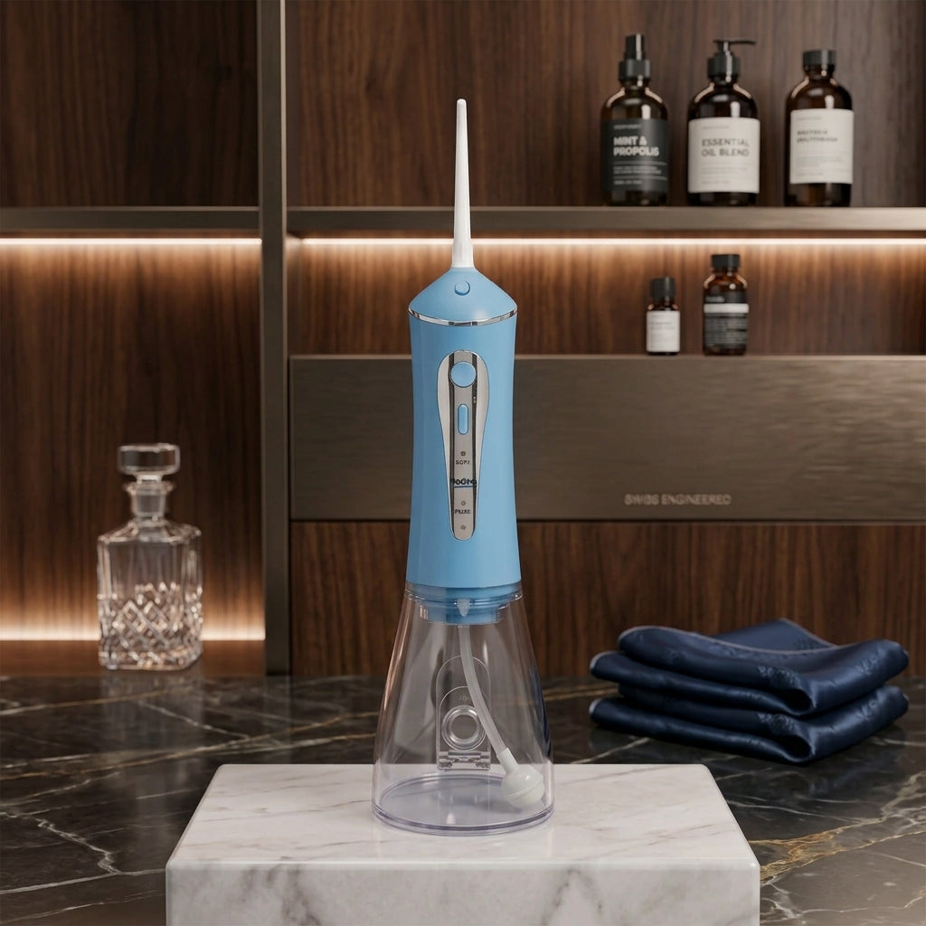 High-Power Cordless Water Flosser & Oral Irrigator (300ml)