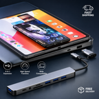 8 in 1 Multiport USB-C Hub Type C To USB 3.0 4K HDMI Adapter For Macbook Pro/Air