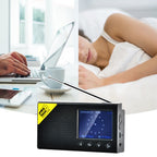 Portable Digital DAB+ FM Radio LCD Color Screen Digital Alarm Clock