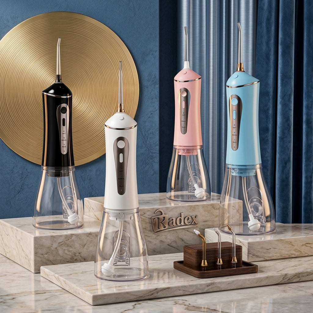 High-Power Cordless Water Flosser & Oral Irrigator (300ml)