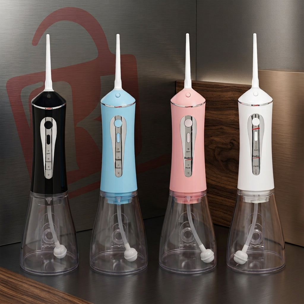 High-Power Cordless Water Flosser & Oral Irrigator (300ml)