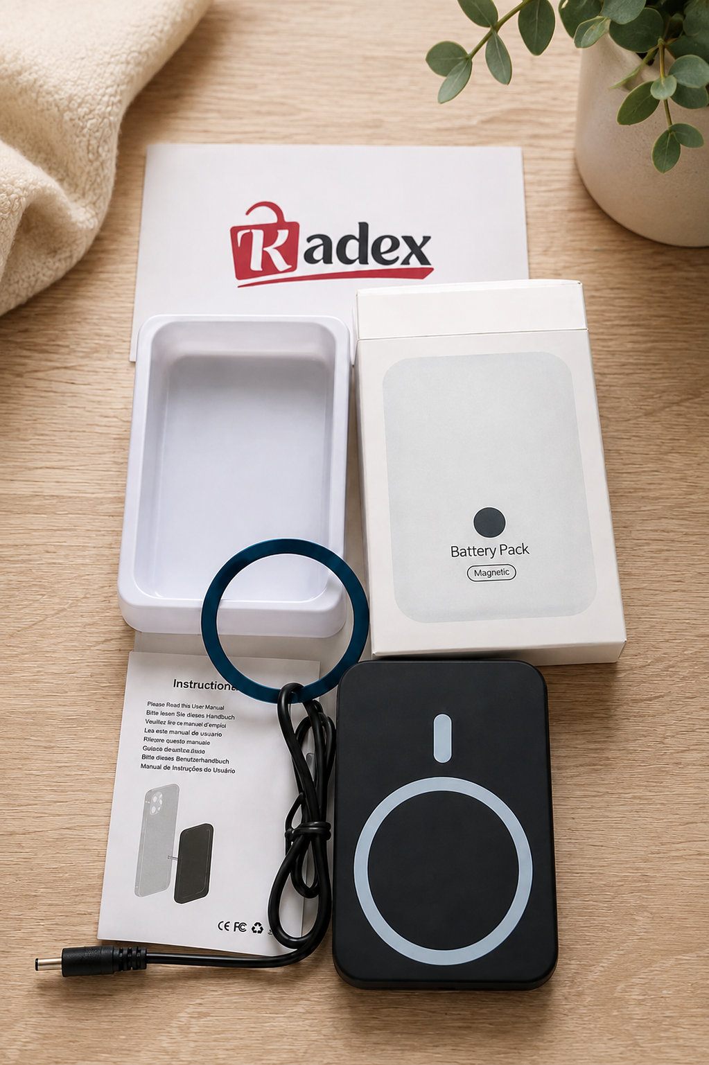 Power Bank Magnetic Fast Universal Wireless Charger for iPhone Android MagSafe
