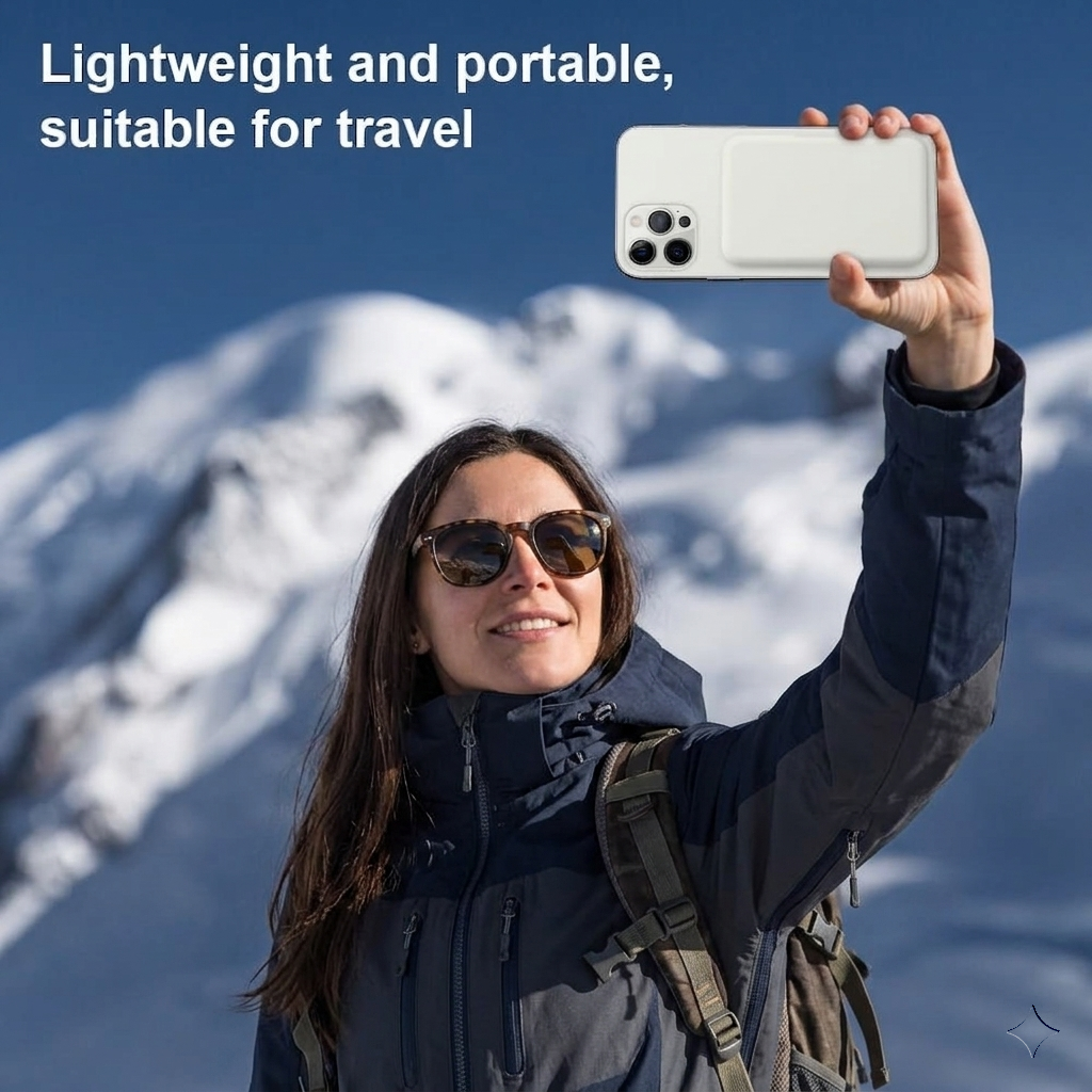 Fast Magnetic Power Bank Wireless Charger 5000mAh for iPhone Android Universal MagSafe