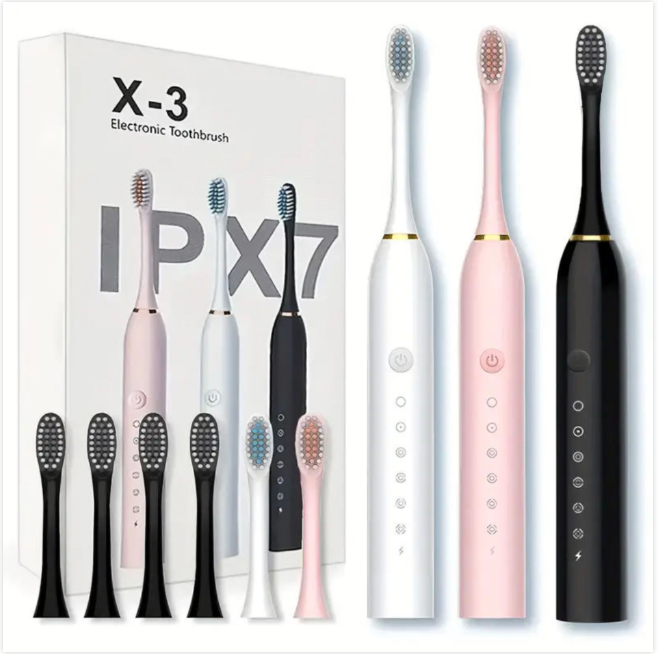 Sonic Rechargeable Electric Toothbrush – Deep Clean, Brighter Smile