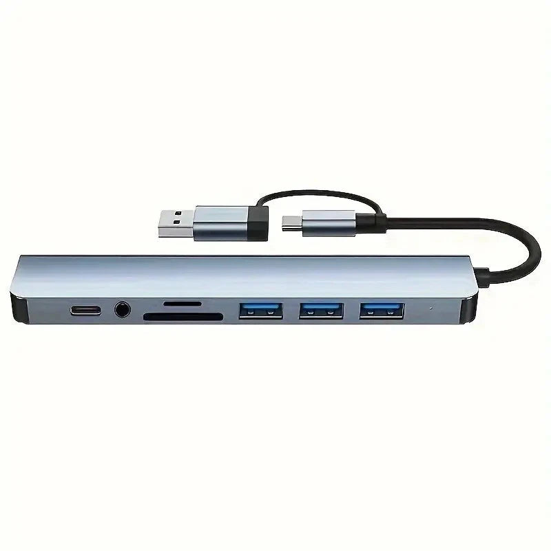 8 in 1 Multiport USB-C Hub Type C To USB 3.0 4K HDMI Adapter For Macbook Pro/Air