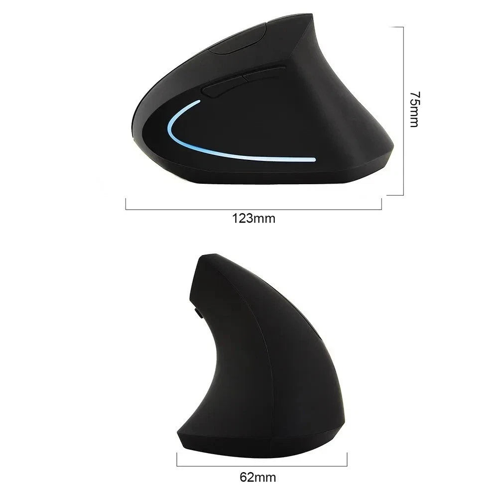 Wireless Ergonomic Mouse Design Vertical Optical Mice for Computer Laptop 2.4GHz