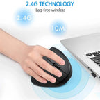 Wireless Ergonomic Mouse Design Vertical Optical Mice for Computer Laptop 2.4GHz