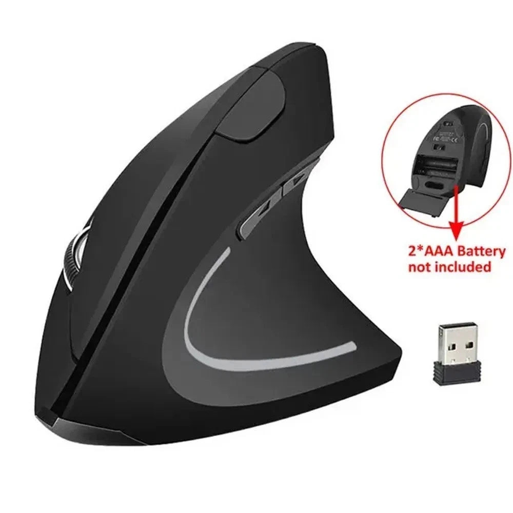Wireless Ergonomic Mouse Design Vertical Optical Mice for Computer Laptop 2.4GHz
